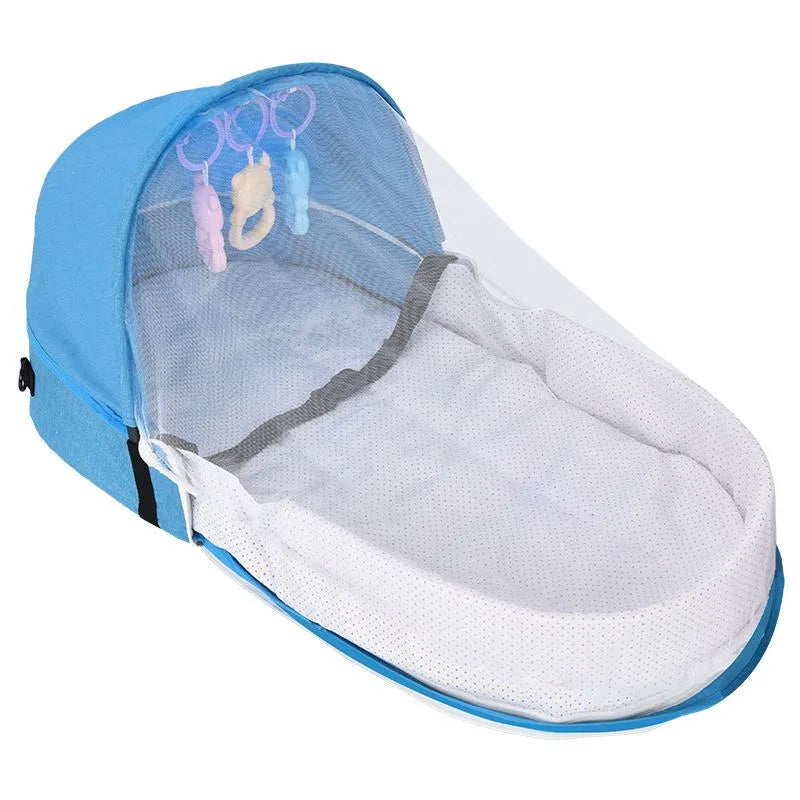 Anti-Pressure Baby Bassinet Portable Foldable Newborn Isolation Travel Crib Easy Carry