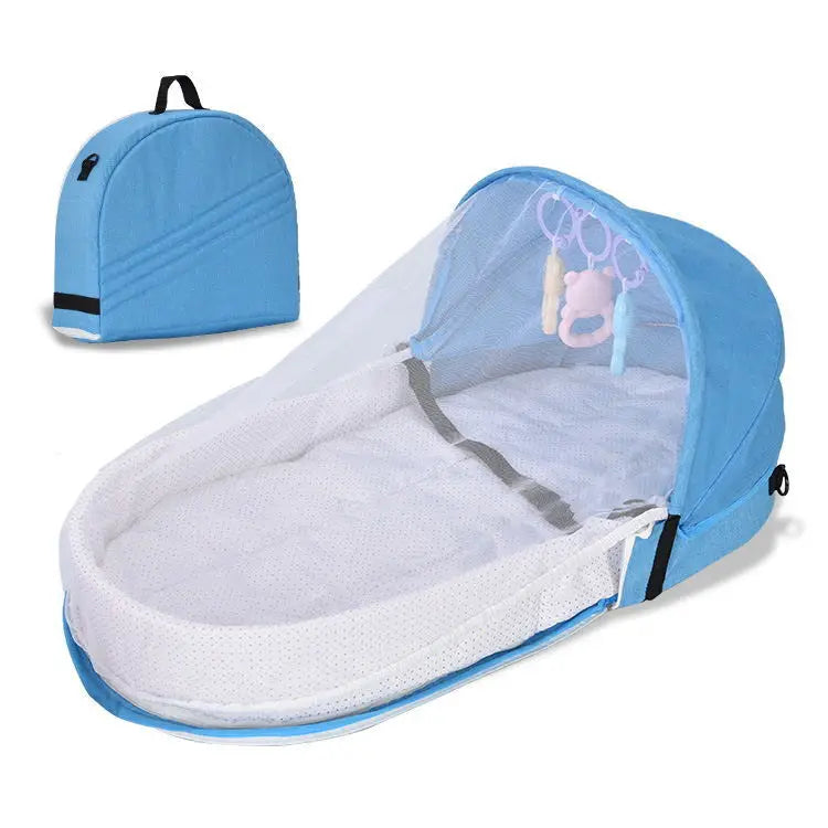 Anti-Pressure Baby Bassinet Portable Foldable Newborn Isolation Travel Crib Easy Carry